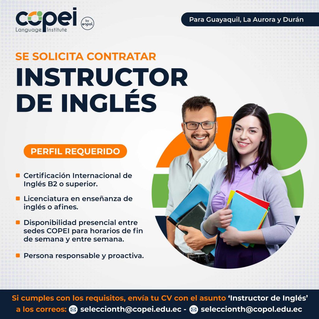 buscamos instructor ingles